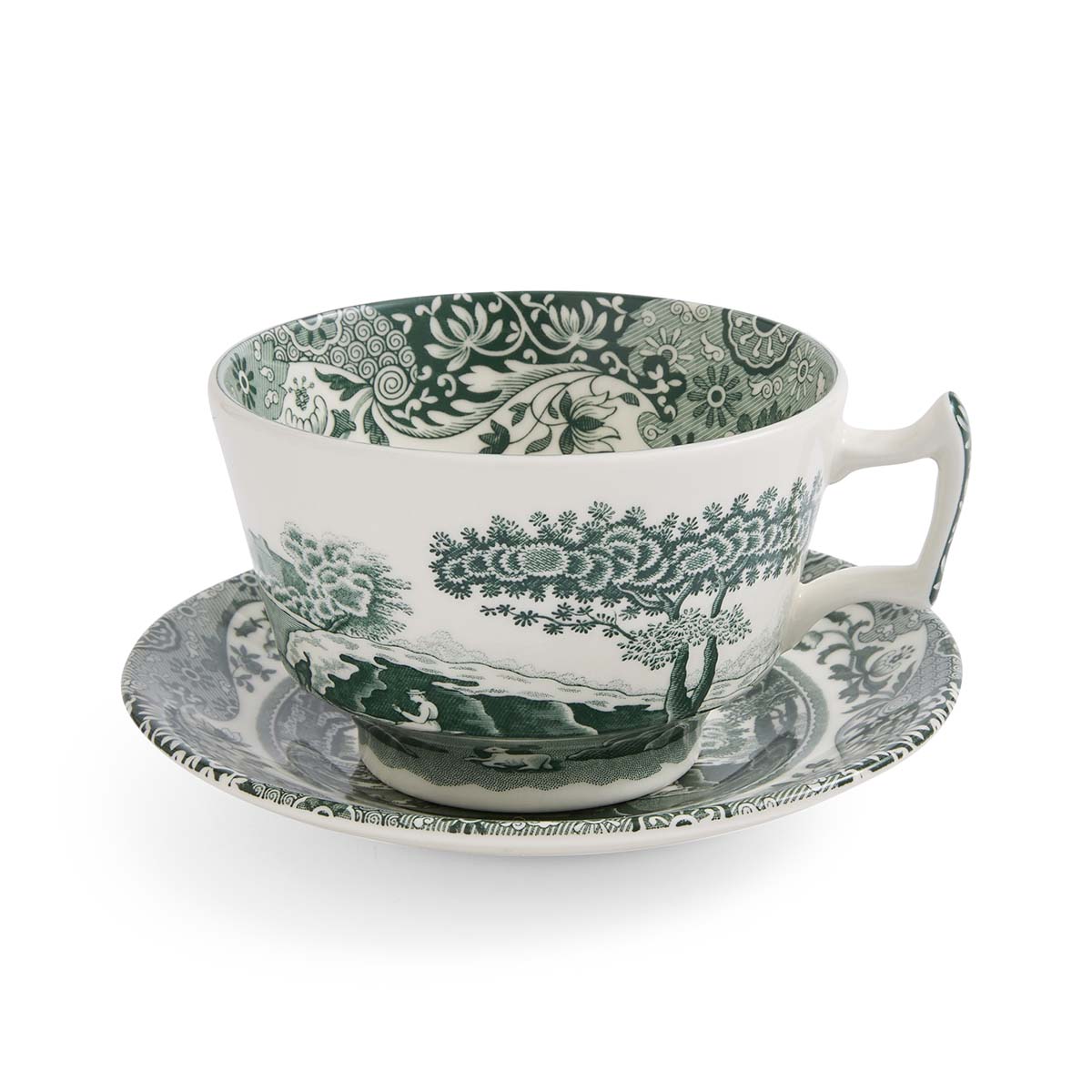 Heritage Green Italian 4 B'fast Cups & Scrs image number null